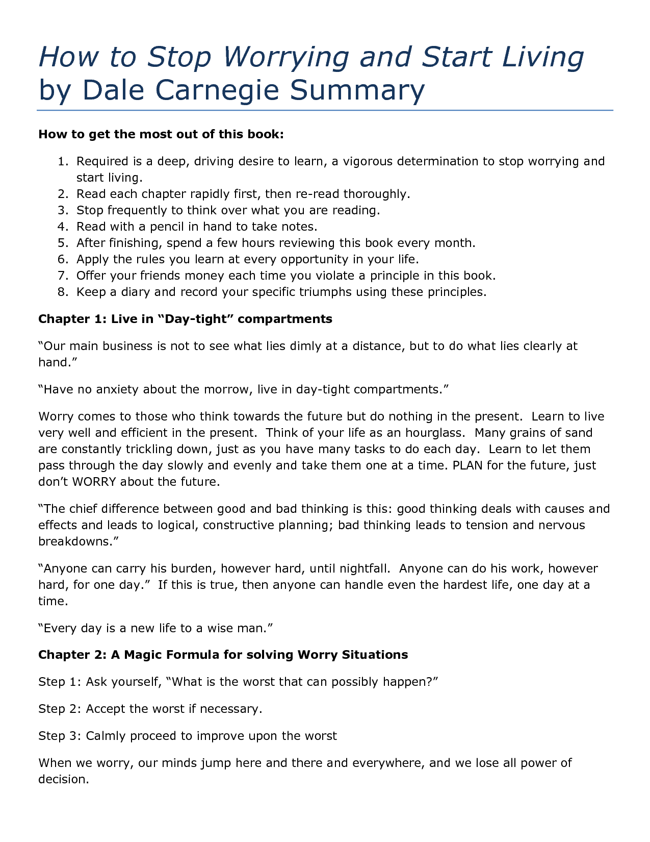 Living Power: a summary of the work 42 Living Power: a summary of the work 78