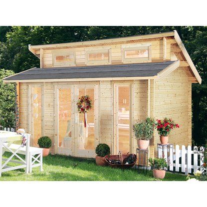 HolzGartenhaus Lieblingsplatz KomplettSet B x T 200 cm