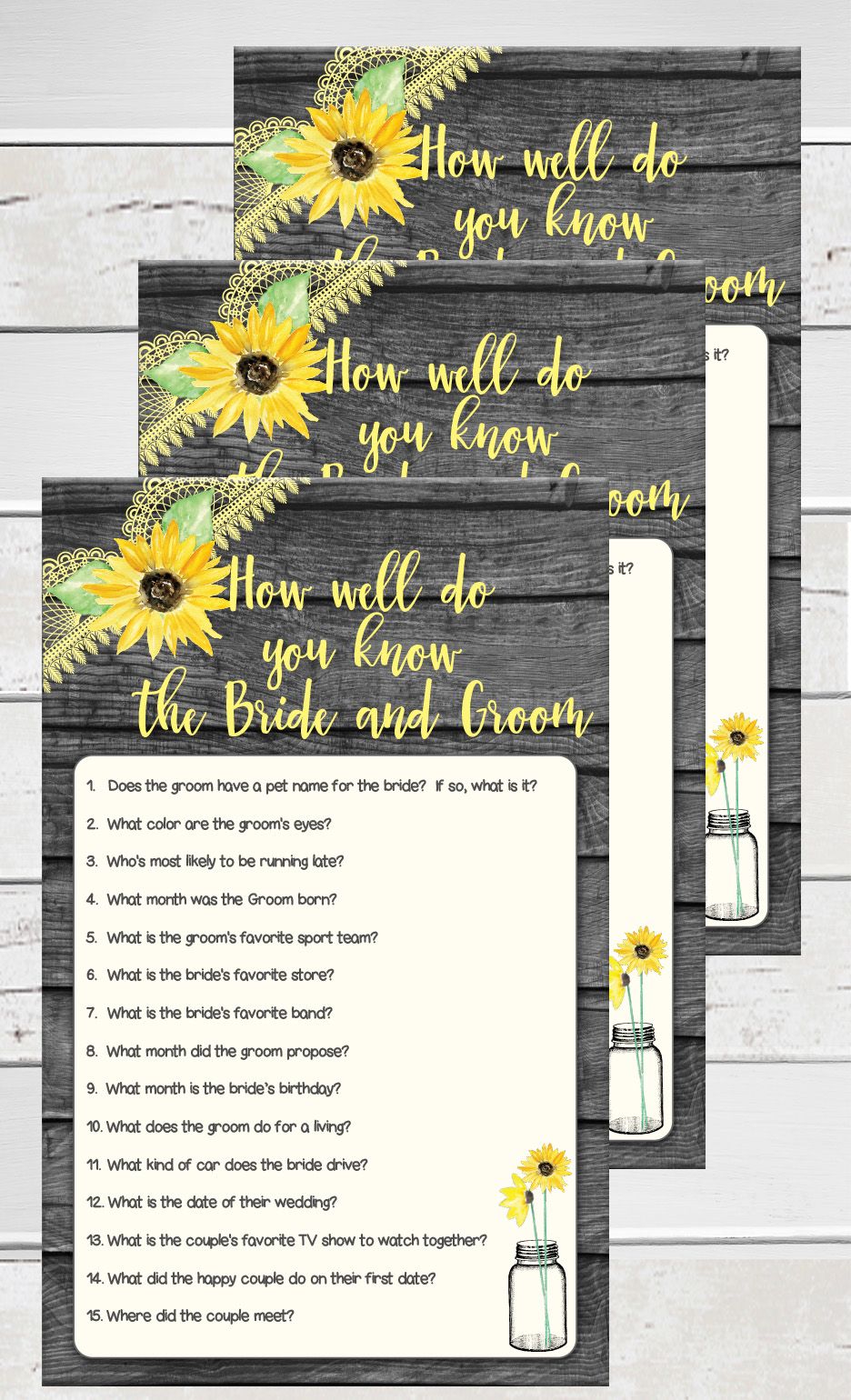 How Well Do You Know The Bride And Groom Fun For How Well Do You Know The Bride And Groom Fun For