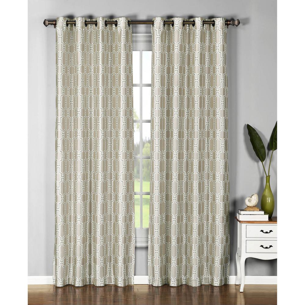 Window Elements Wesley 54 In W X 96 L Faux Silk Grommet Extra Window Elements Wesley 54 In W X 96 L Faux Silk Grommet Extra