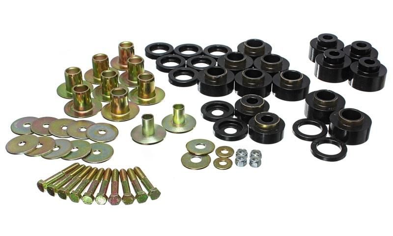 Energy Suspension 68-72 Chevy Chevelle/Monte Carlo/Malibu/El Camino Black Body Mount Set - mbenzgram Performance Driving, Street Performance, Performance Parts, Chevrolet Chevelle Malibu, Chevy Chevelle, Car Brands, Black Body, Steel Ring, Monte Carlo