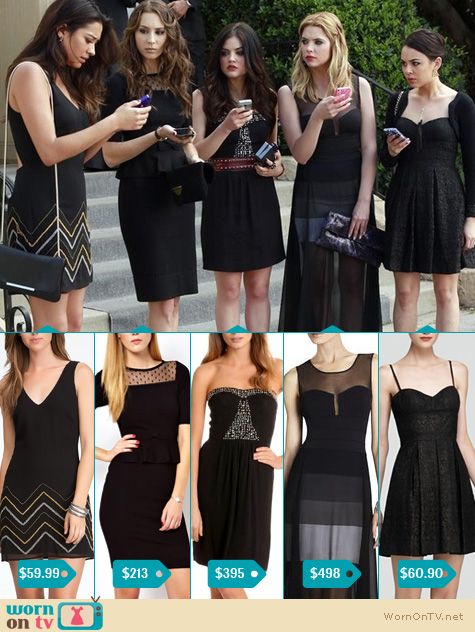 pretty little liars black dresses