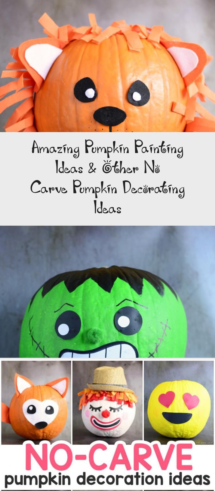 Amazing Pumpkin Painting Ideas & Other No Carve Pumpkin Decorating Ideas #Modernpaintingideas #Christmaspaintingideas #paintingideasForKids #paintingideasOnWood #Glasspaintingideas #pumpkinpaintingideas