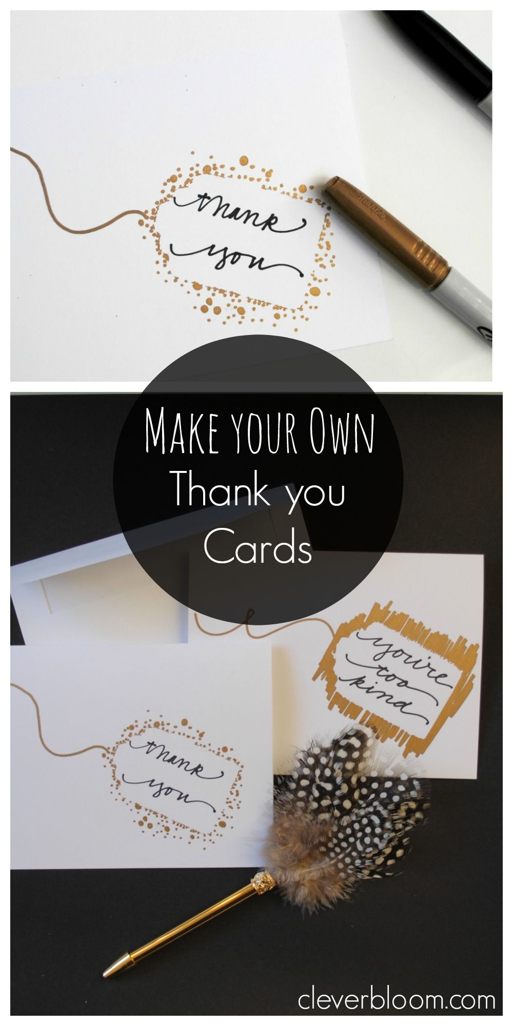make these easy diy thank you cards with very few supplies click here for tutorial - Make Your Own Thank You Cards make these easy diy thank you cards with very few supplies click here for tutorial - Make Your Own Thank You Cards