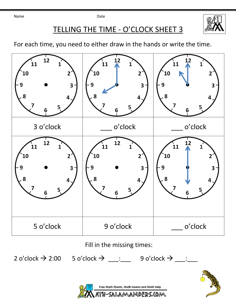 Worksheets Clock Worksheets Grade 2 clock worksheet telling the time oclock 3 gif grade math worksheets 1