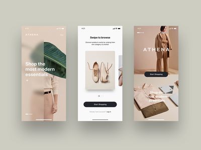 E-commerce Fashion Mobile App UI Design - Onboarding Mobile Ui Design, Ui Ux Design, Sitemap Design, Application Ui Design, Social Design, Design Responsive, Site Web Design, Minimal Web Design, Interface Design