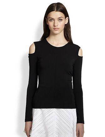 RAG & BONE Michelle Cutout-Shoulder Stretch Jersey Top | What's New ... RAG & BONE Michelle Cutout-Shoulder Stretch Jersey Top