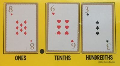 Triple Digit Dare: Engaging Place Value Card Game | http://www.mathcoachscorner.com/2016/08/triple-digit-dare-engaging-place-value-game/ Place Value Cards, Place Value Game, Math Card Games, Card Games For Kids, Fun Math, Math Activities, Maths, Math Fractions, Fifth Grade Math