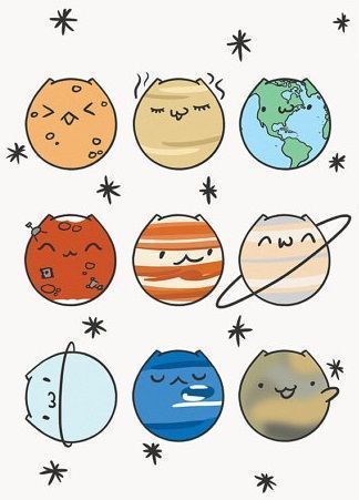 Katzenplaneten. Oben links ist mein Favorit. Ist das Quecksilber? - #das #Favori...