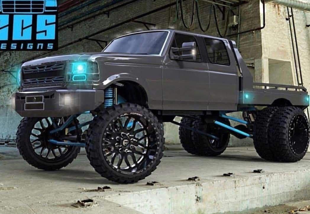 A Mean Ford Truck Offroad Lifted Trickedout Jackedup Trucks