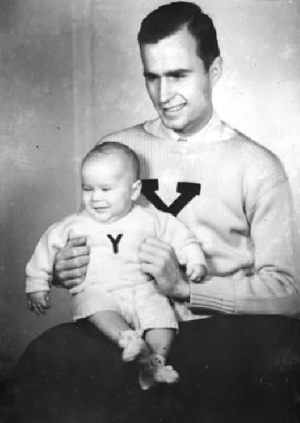 Baby N Daddy Bush Presidential History Presidents American