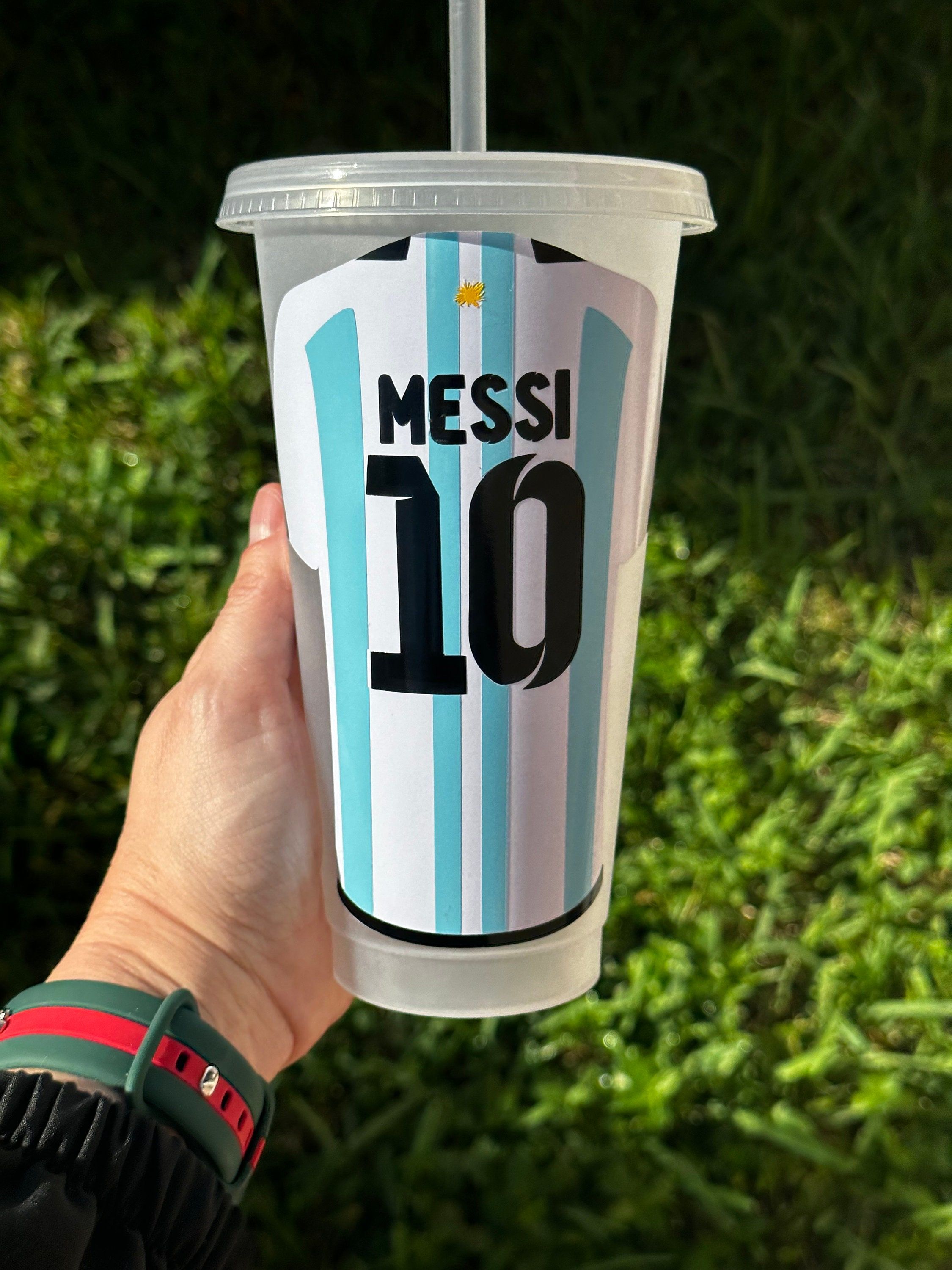 Messi/world Cup/ Jersey/argentina Cold Cup 24oz - Etsy in 2023 | Messi