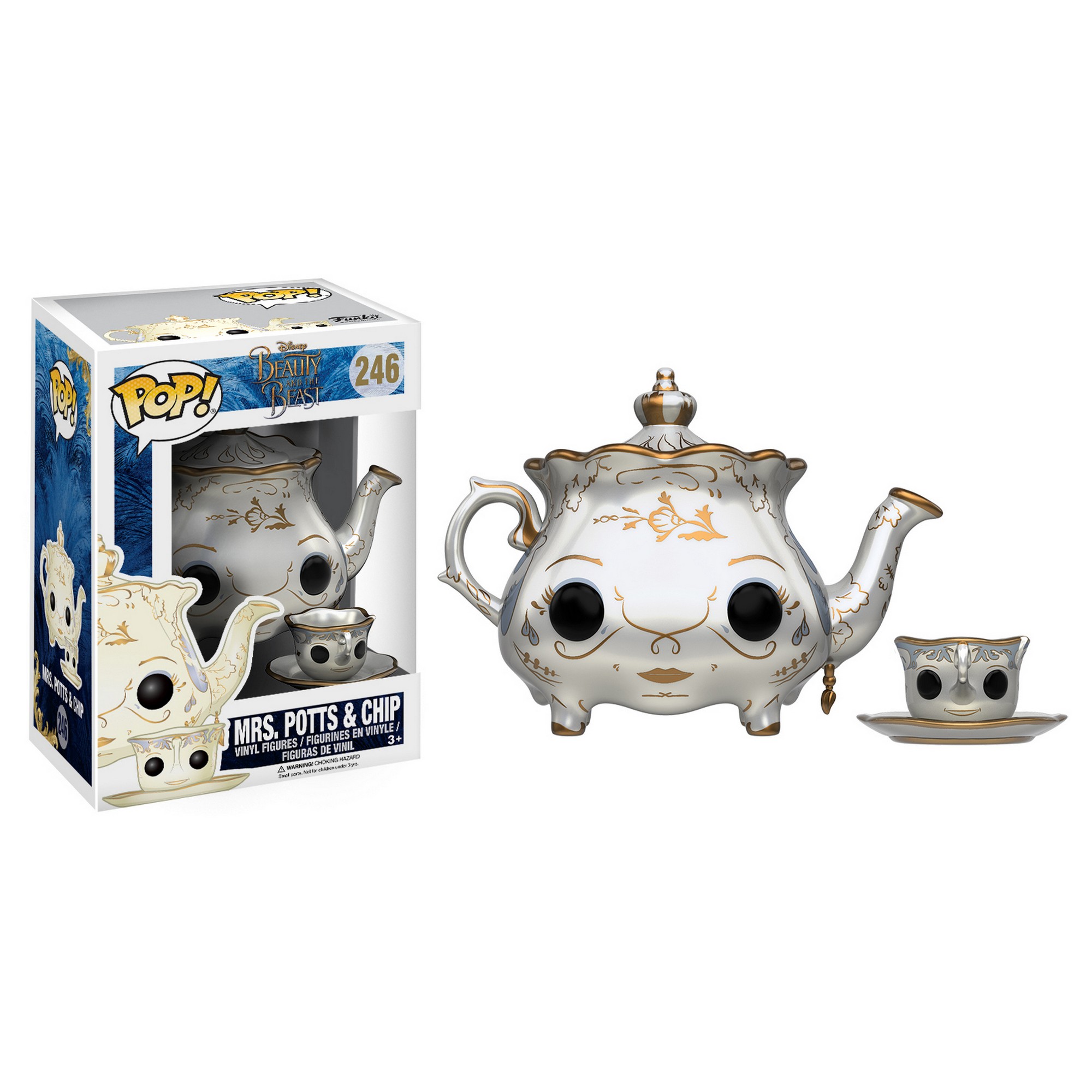 Funko Pop Disney Beauty The Beast Cogsworth 91 Vinyl Figure Bundled With Pop Box Protector Case Pop Box Vinyl Figures Funko Pop