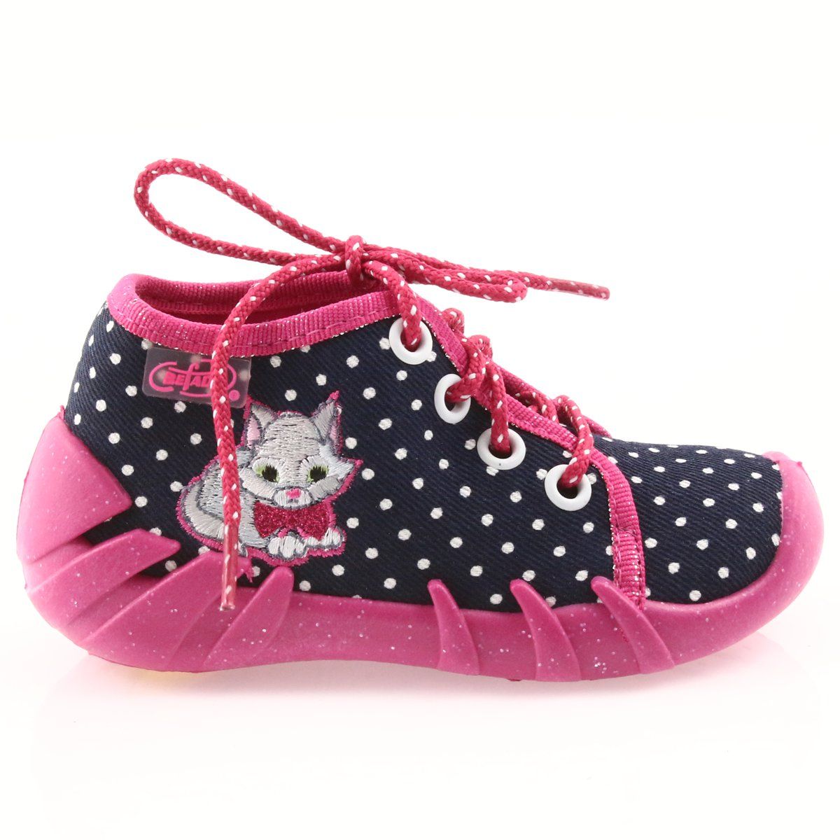 Befado Kropki Wiazane Dzieciece 130p039 Biale Rozowe Granatowe Baby Shoes Kids Shoes