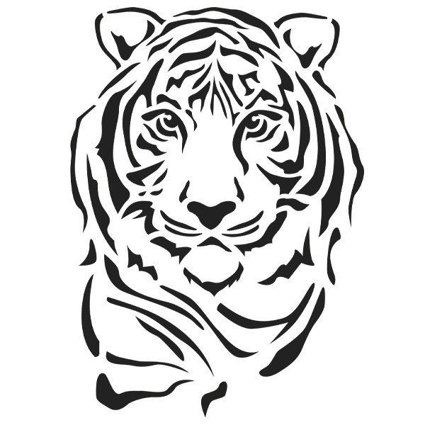 Stencil Crafts, Stencil Art, Stencils, Horse Stencil, Tiger Stencil, Animal Stencil, Tiger Silhouette, Silhouette Stencil, Stencil Patterns