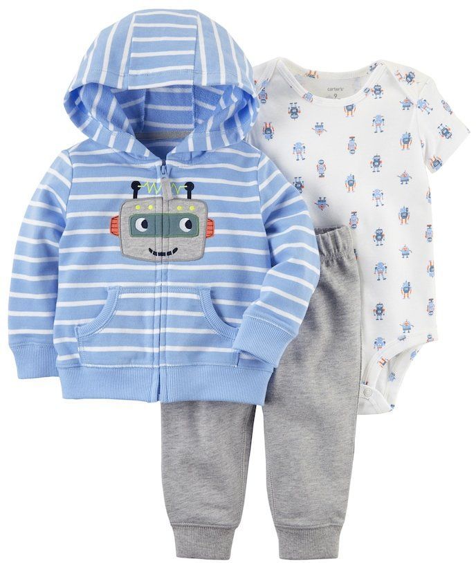 Toddler Kids Baby Boy Clothes Cute Fox Hooded Tops Pants Leggings Winter Outfits