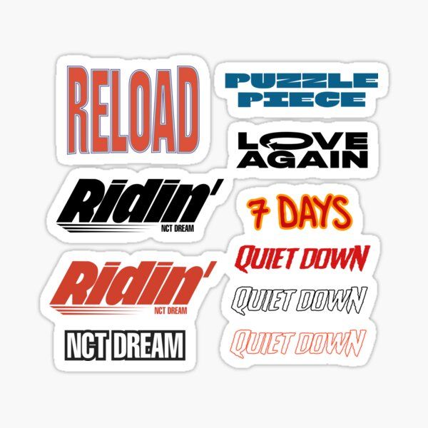 nct dream ridin black sticker by since dayone en 2021