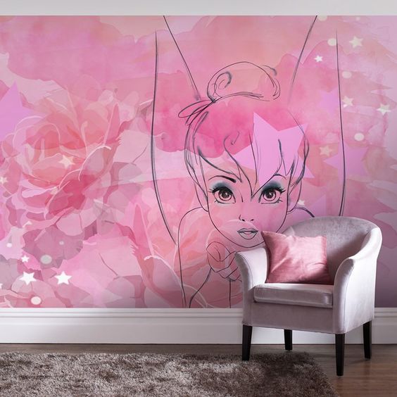 Kinderzimmer Wandtattoo Leuchtsticker große Fee Elfe XXL Kinderzimmer Wandtattoo Leuchtsticker große Fee Elfe XXL