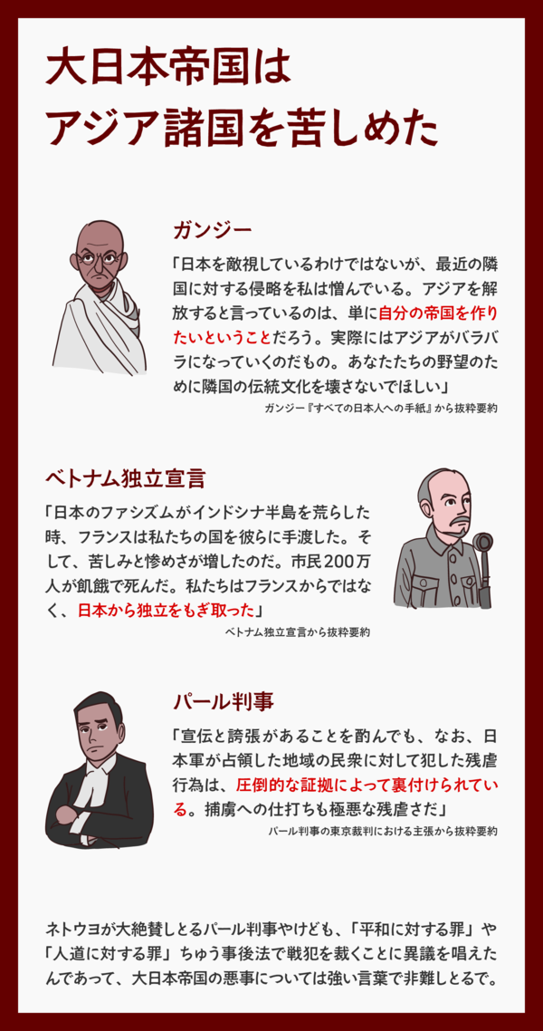 大日本帝国を美化しとるウヨさんへ ネトウヨの寝耳にウォーター 教科書 勉強 名言 歴史