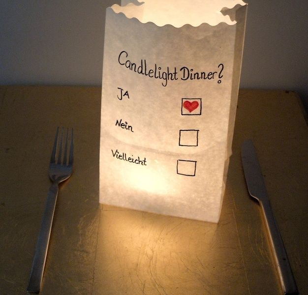 Candlelight Dinner? nicht nur zum Valentinstag auch für zwischen durch ...