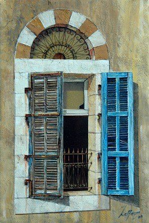 Painting Lebanese Traditional Abat Jour Traditional