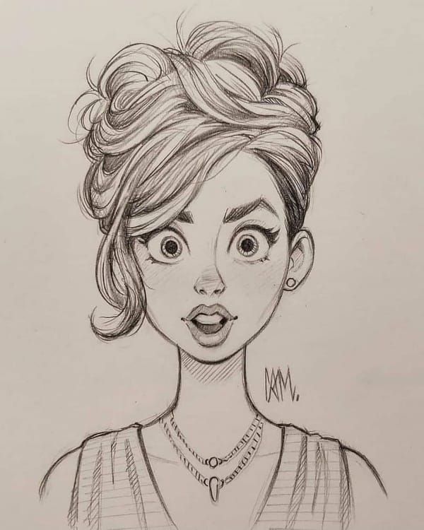 Cool Girl Drawings, Girl Drawing Easy, Bad Drawings, Art Drawings Beautiful, Cartoon Girl Drawing, Anime Character Drawing, Girl Cartoon, Drawing Ideas, Black Lagoon Anime