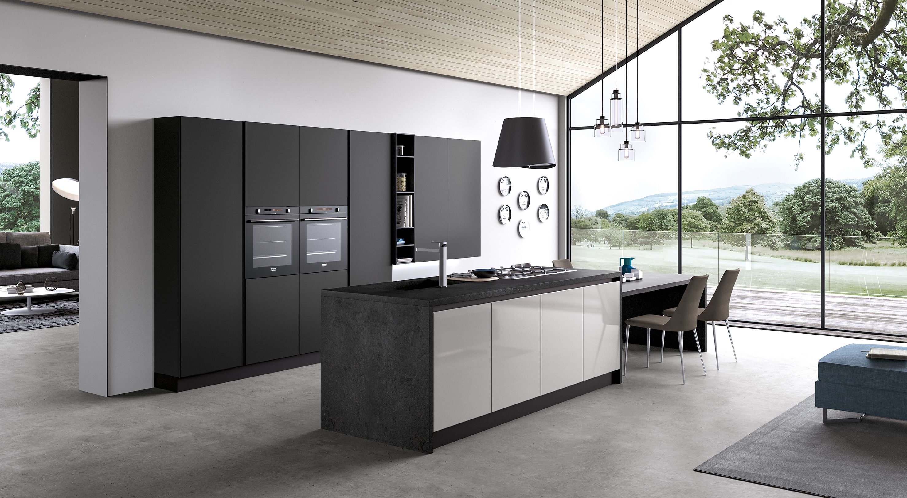 Cucine moderne che uniscono design, funzionalità e qualità dei ... Cucine moderne ad angolo con isola