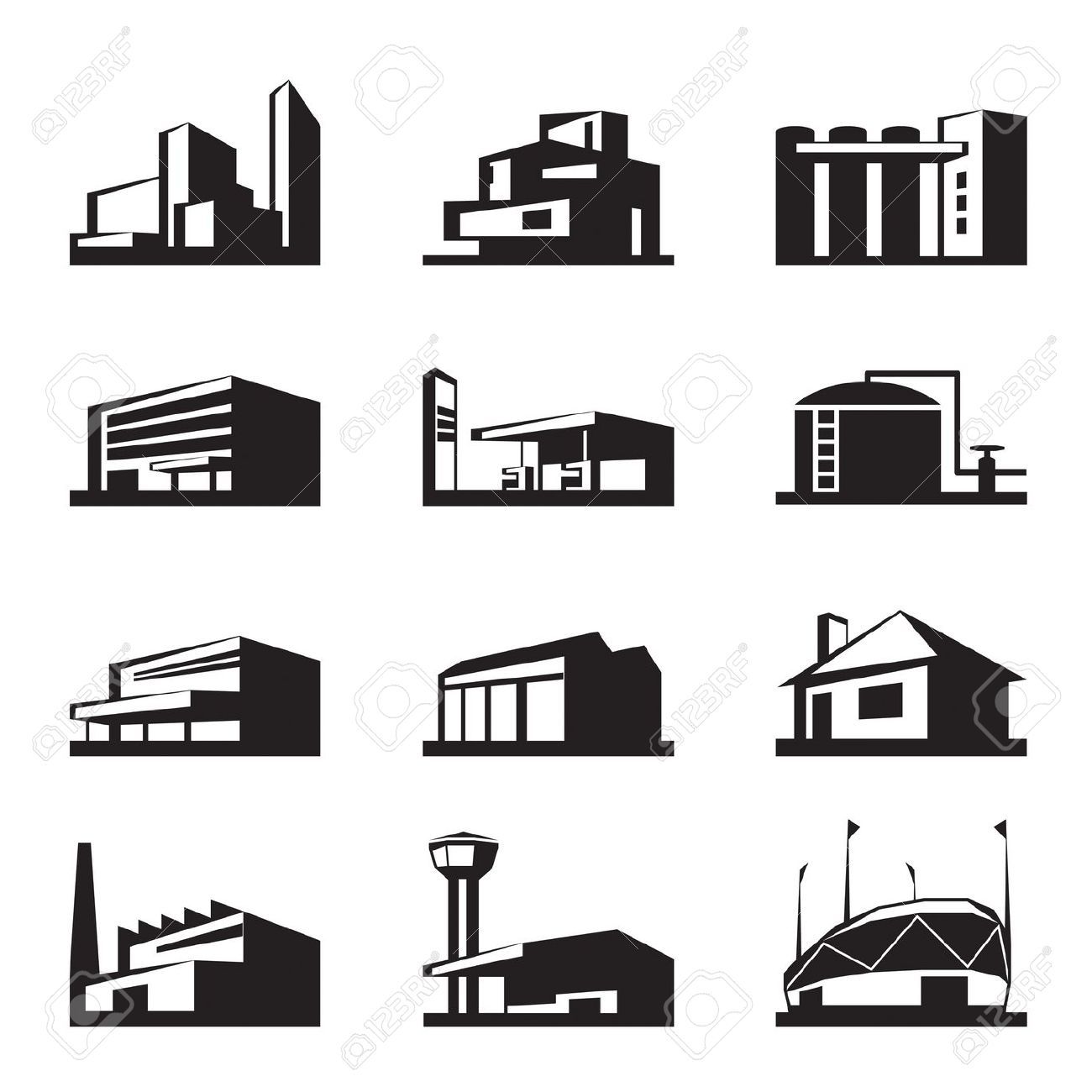 Warehouse Storage Icon Warehouse Storage Icon