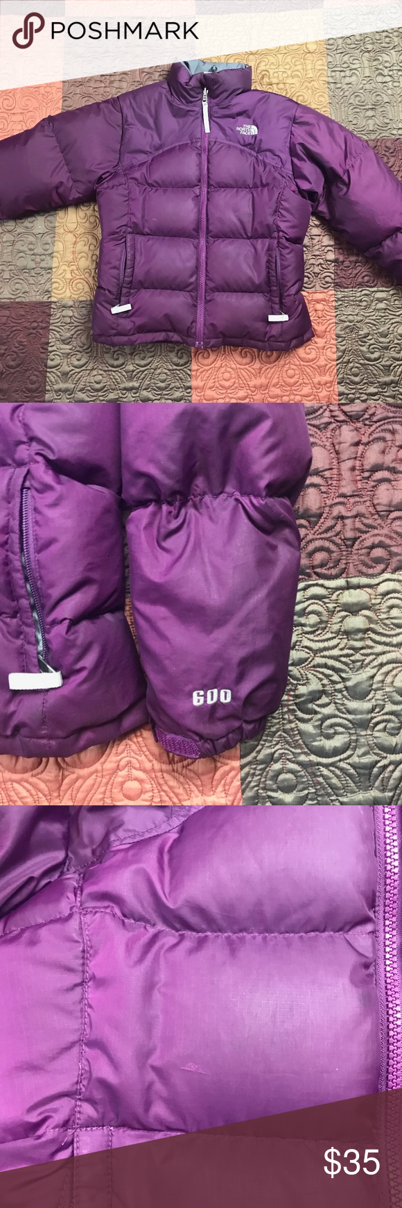 The North Face 660 Down Puffer Jacket Purple Sz M Jackets Fashion Trend Dresses Clothes Design