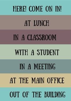 at lunch signs for office