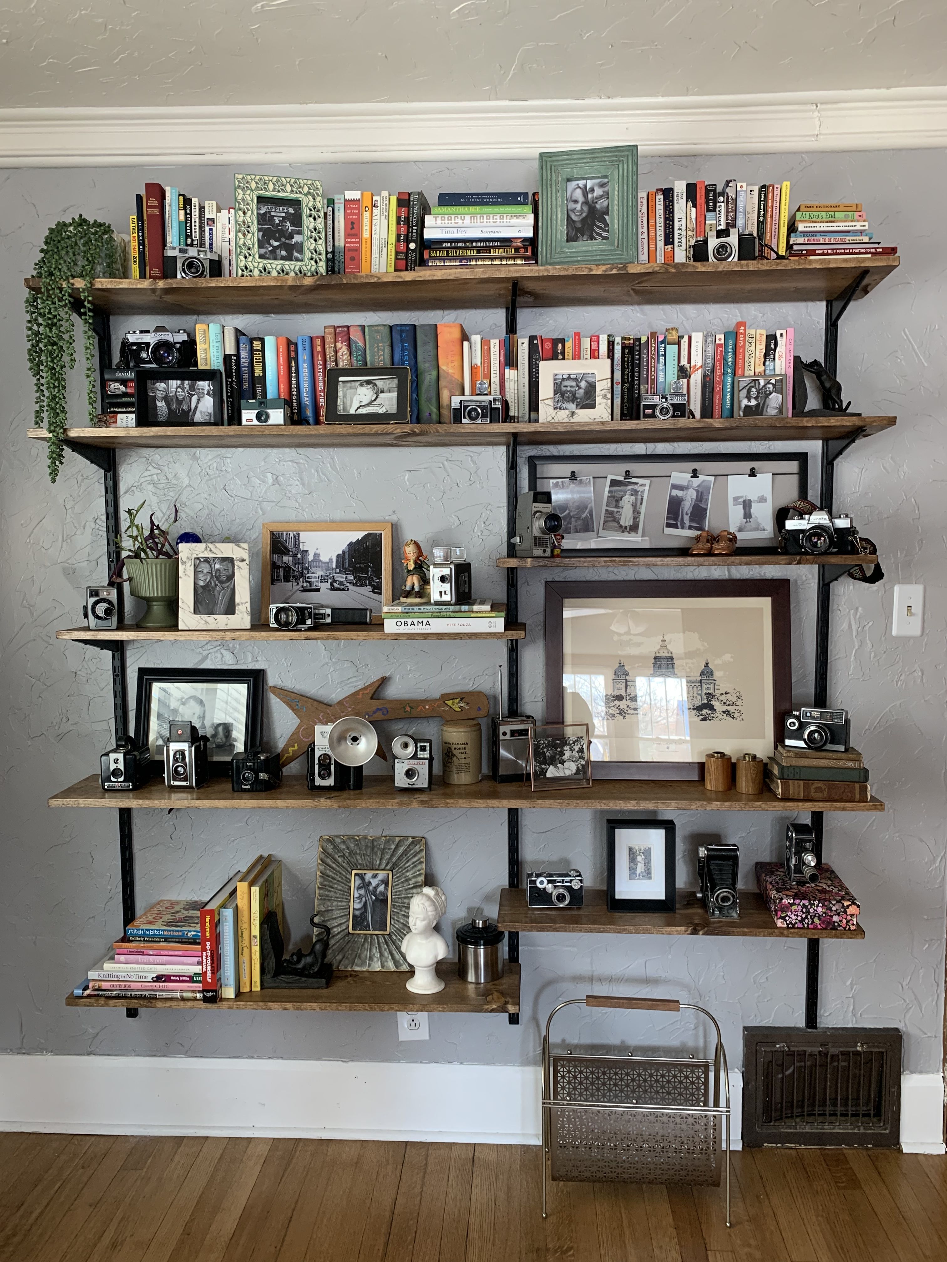 Diy—library Shelving Home Library Home Living Room Bookcase