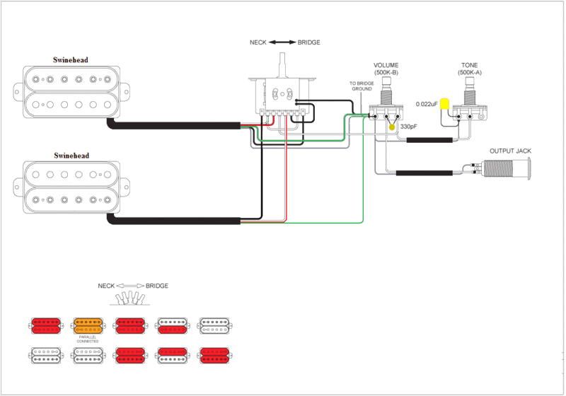 Ibanez Pickup Wiring Guide - Shred Guitars | Guitare yamaha bass wiring diagrams 