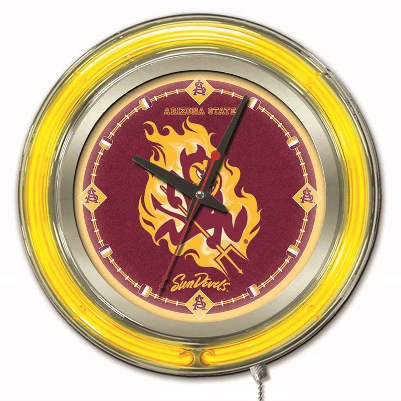 SunTime NCAA West Virginia Mountaineers Textured Carbon Fiber Wall Clock