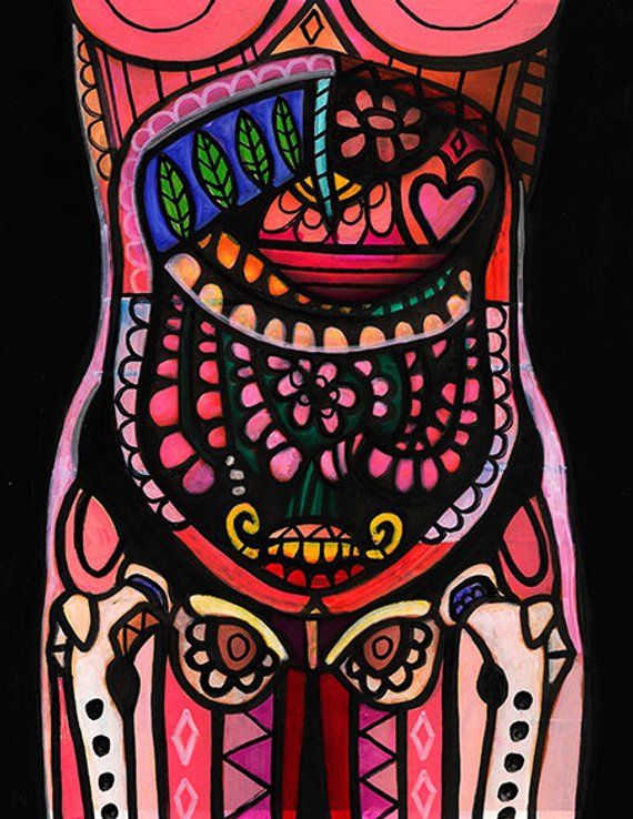 Male Anatomy Tile Art Print Ceramic Tile by Heather Galler Science Surreal Human Body Medical Chart FLASH SALE