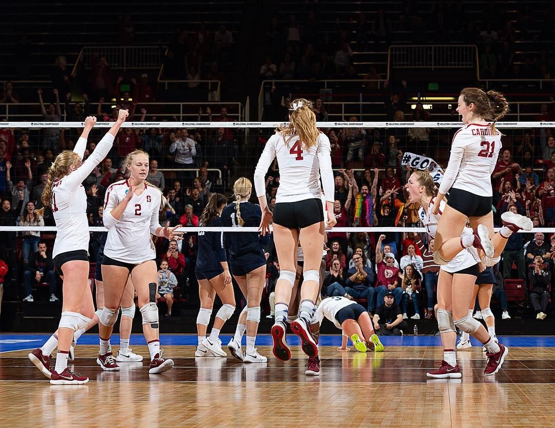 Stanford Women S Volleyball On Instagram A Little Louder For The Folks In The Back Gostanford Women Volleyball Stanford Volleyball Volleyball