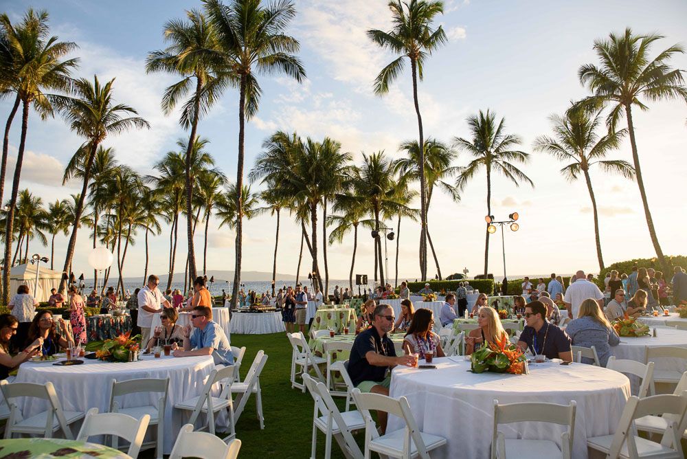 Reception at the Grand Wailea in Maui, Hawaii