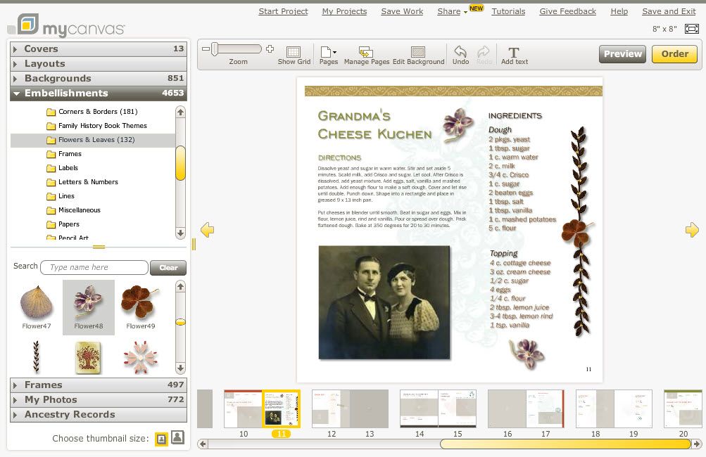 making a family history book