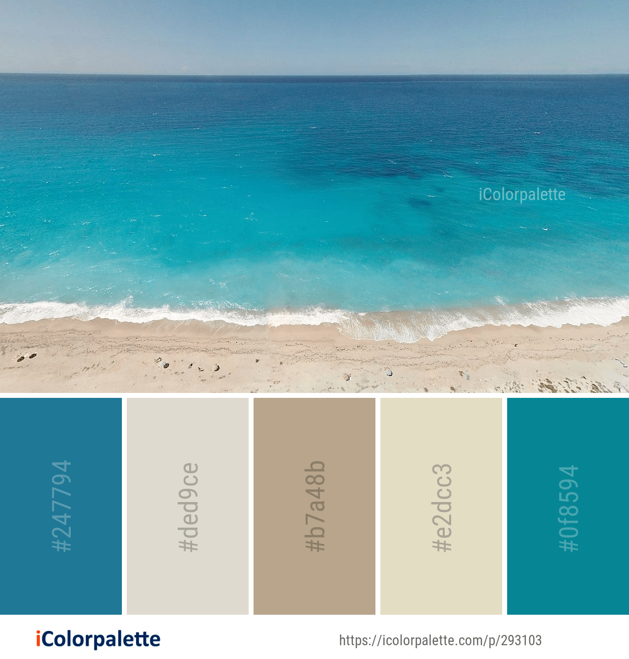Color Palette Ideas From 2191 Sea Images Icolorpalette Quadro Tela