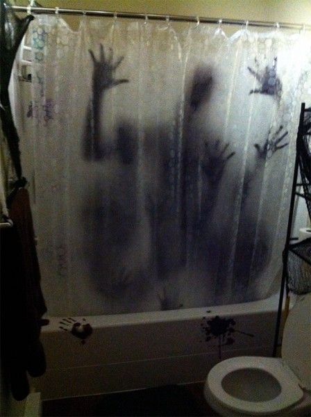 Halloween Horror Blutige Badezimmer Dusche Vorhänge Whirlpool Wasserfest Dekor