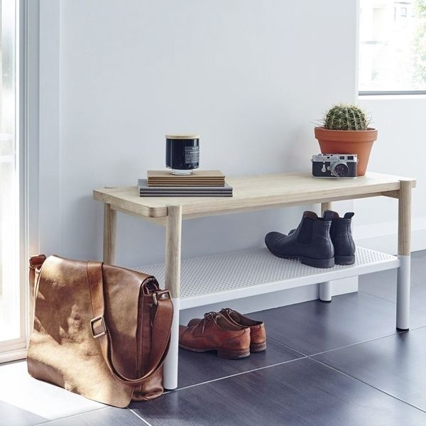White//Natural Umbra Promenade Bench