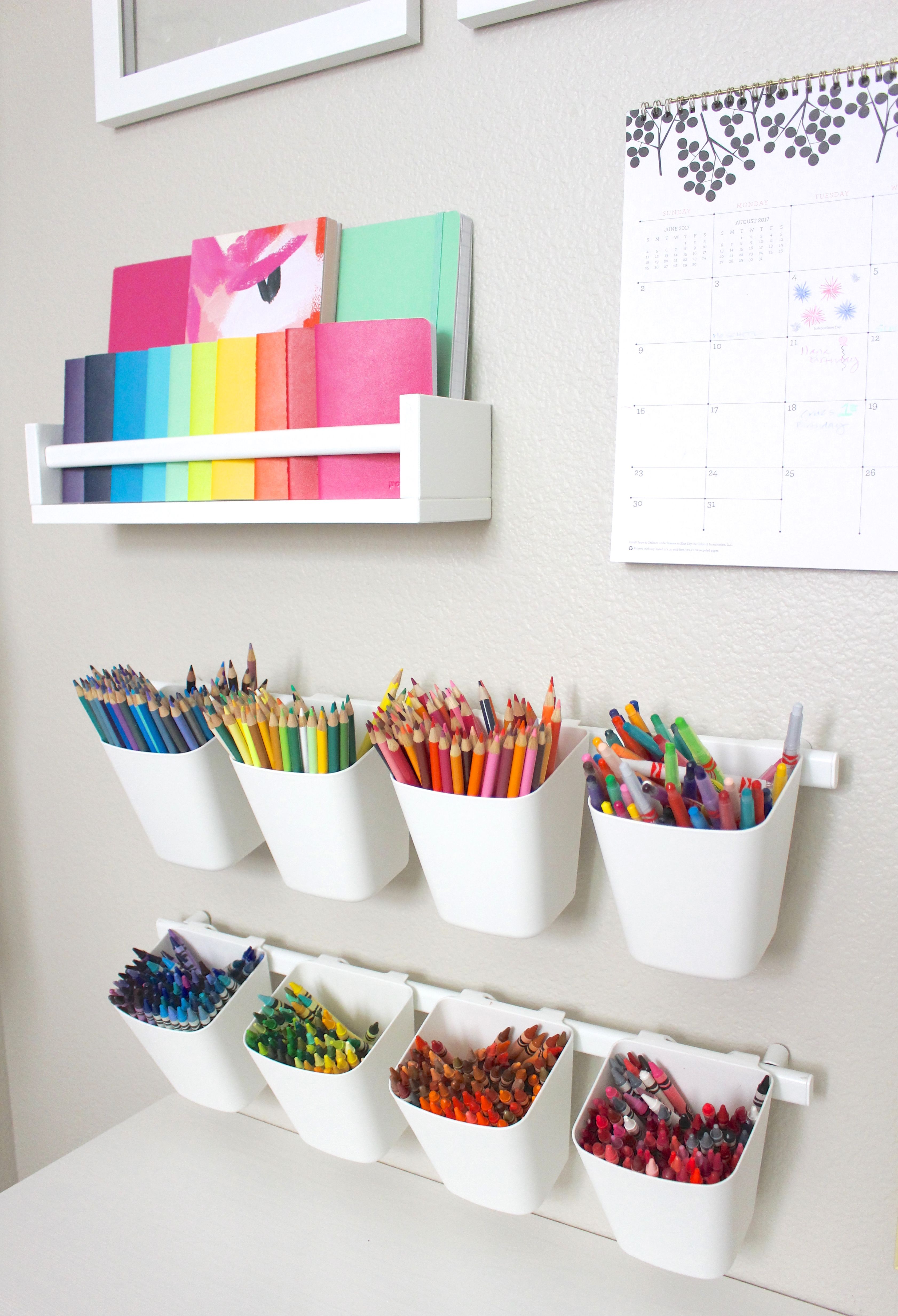 Pretty in Pastels Playroom #storagesolutions