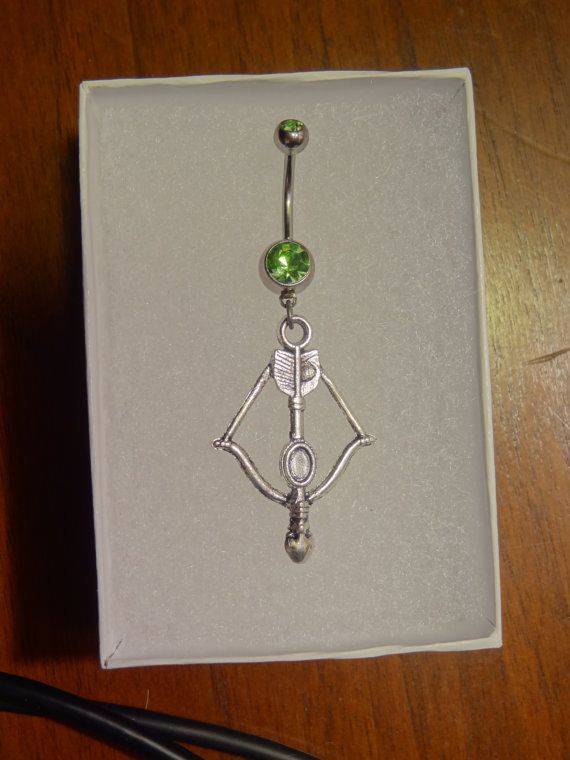 Archery Bow Charm Navel Belly On Ring For The Country Archery Bow Charm Navel Belly On