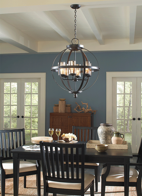 Sea Gull Lighting 3190406 715 Sfera Autumn Bronze Chandelier