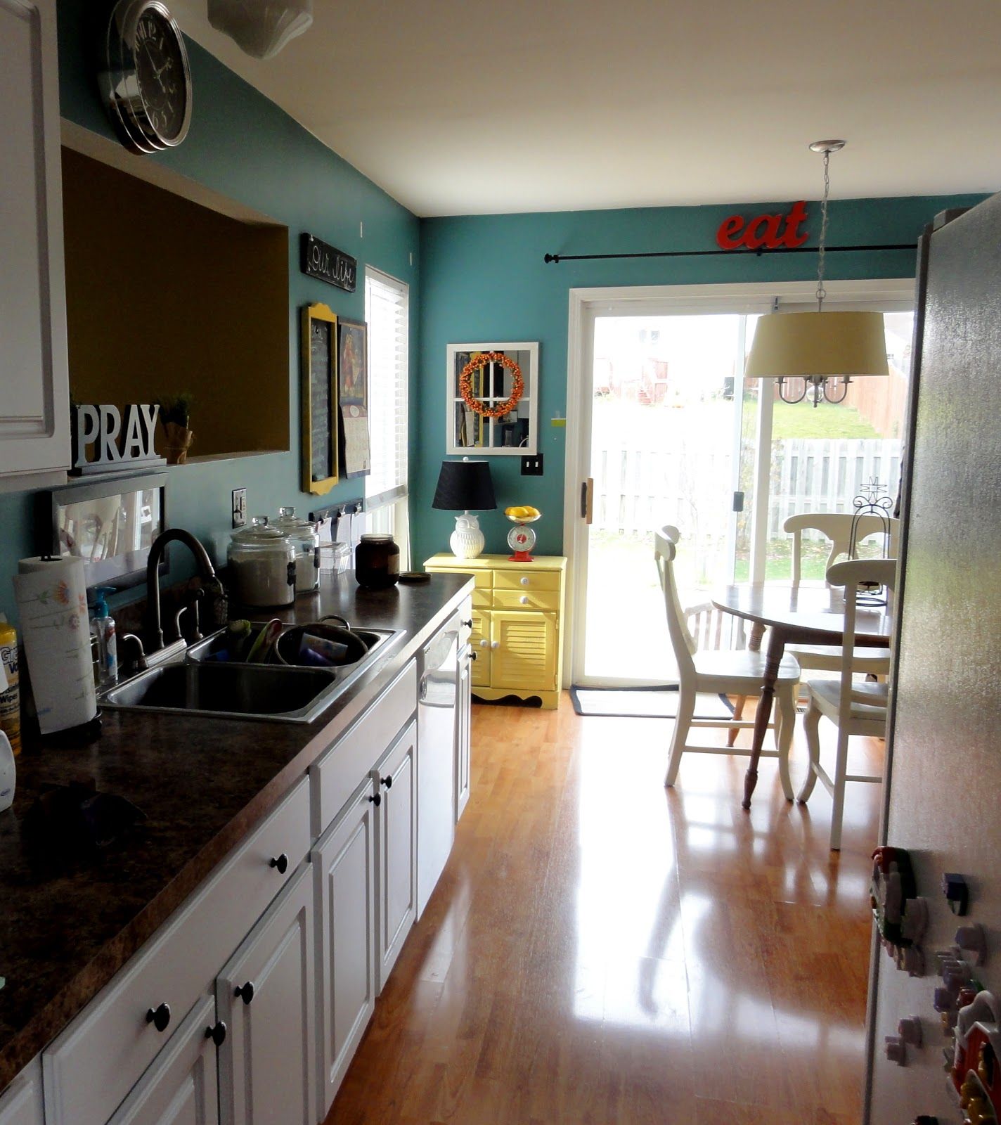 With Concerns To Installing A Dishwasher In The Kitchen Area A Great Deal Of House Owners J Teal Kitchen Cabinets Turquoise Kitchen Cabinets Kitchen Design