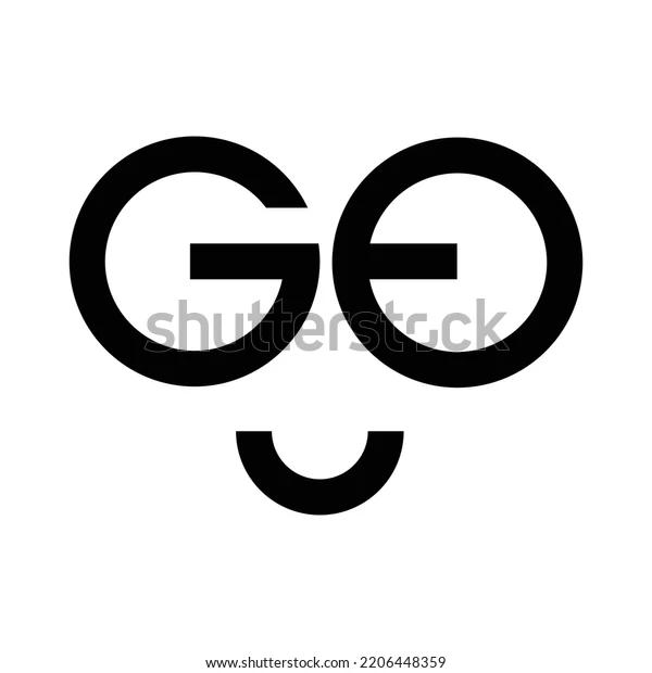 Vektor Stok Letter Go Logo Vector Simple Go (Tanpa Royalti) 2206448359 | Shutterstock Go Logo, Ampersand, Simple Designs, Letters, Simple Drawings, Letter, Lettering, Calligraphy
