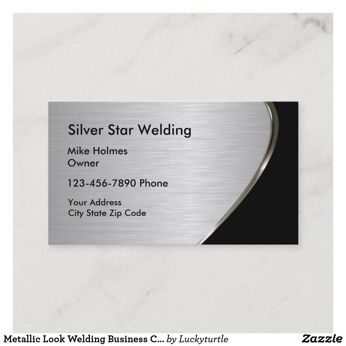 Metallic Look Welding Business Cards | Zazzle.com in 2021 | Business