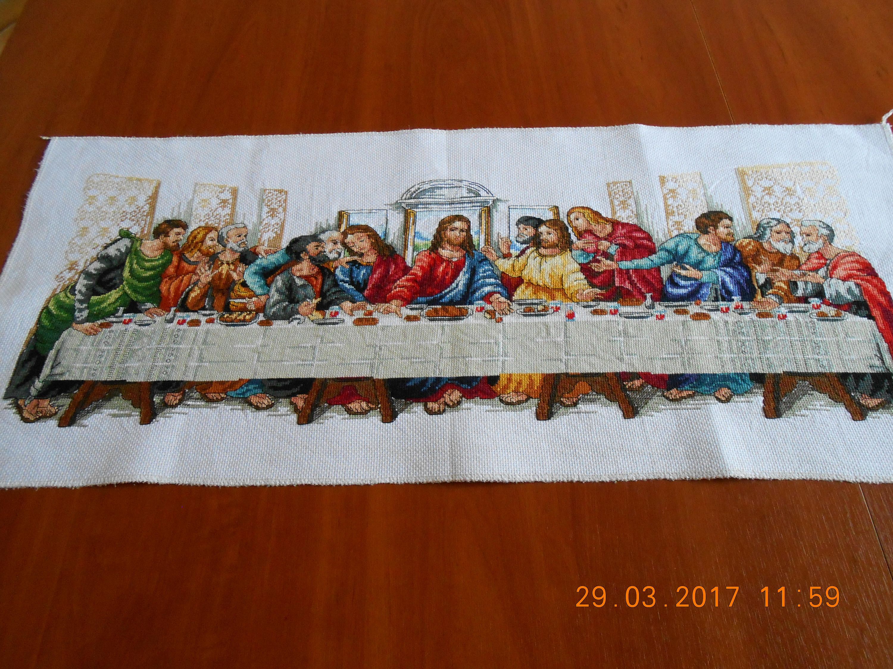 Colori DMC CROSS STITCH CHART Schema punto croce ULTIMA CENA