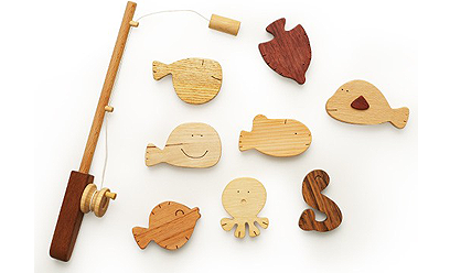 Wooden game set Developing ToyFishing