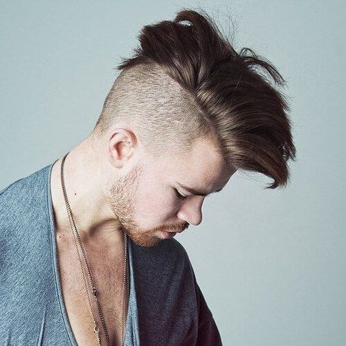 Side Swept Mohawk Hairstyles For Men Hairz Pinterest Side Swept Mohawk Hairstyles For Men