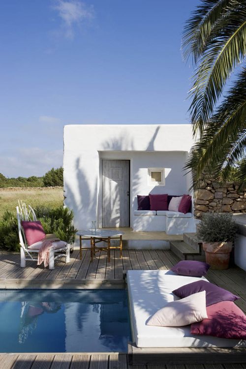 Casa Exterior, Exterior Design, Outdoor Spaces, Outdoor Living, Outdoor Area, Boho Outdoor, Outdoor Deck, Outdoor Oasis, Outdoor Seating